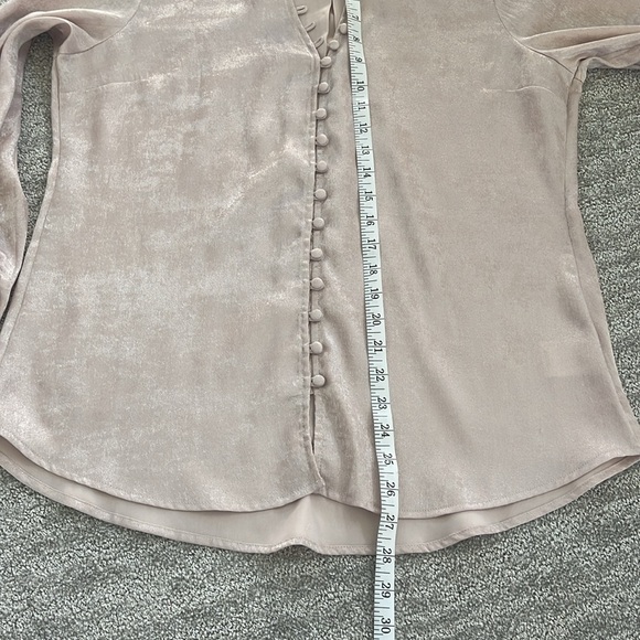 Express Portofino Blouse with Ruffle Collar and Button Front - Picture 7 of 8